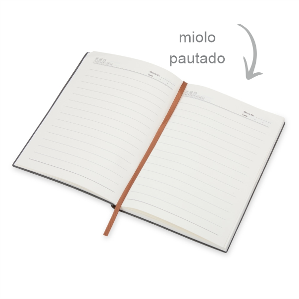 Miolo pautado da caderneta Prisma