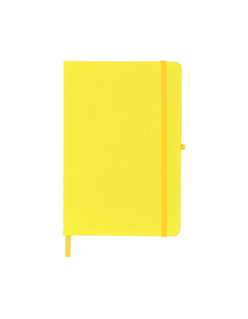 Caderneta Orion amarela com elástico