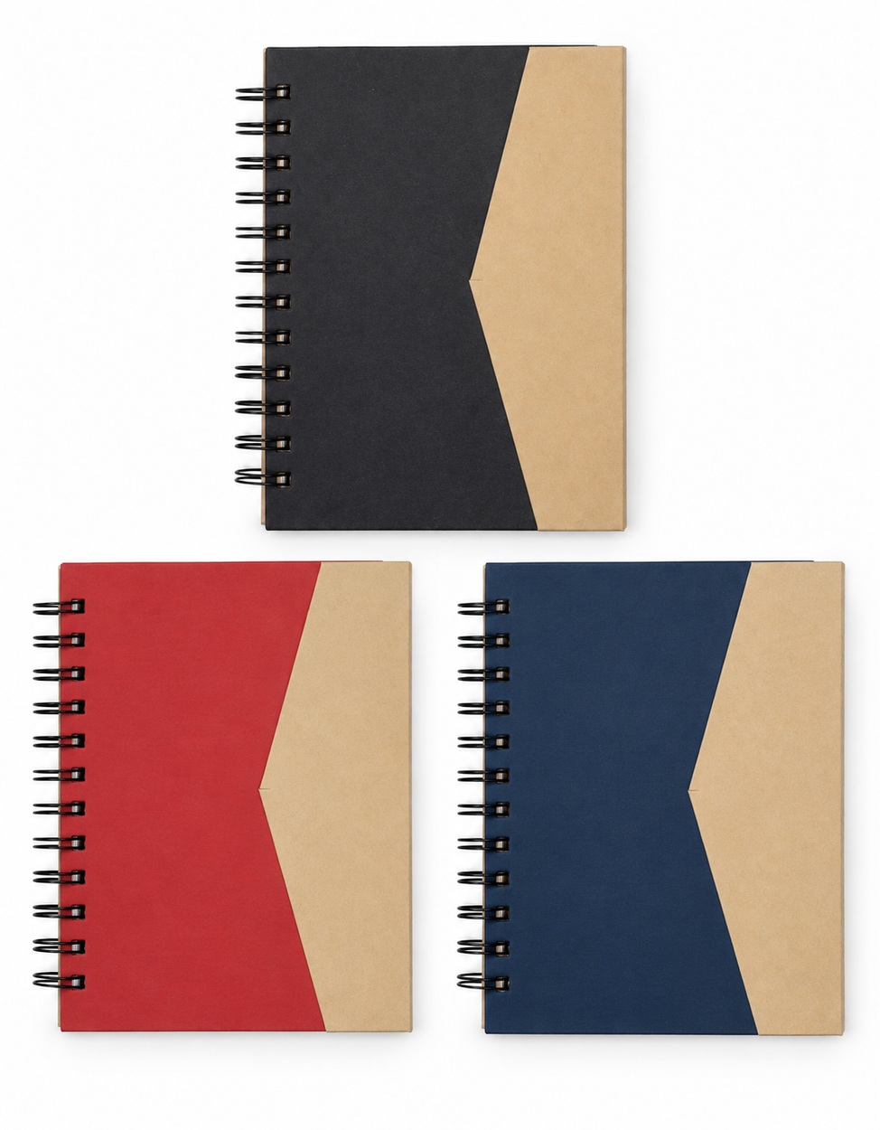 Caderno ecológico Cedro com autoadesivos e suporte para caneta