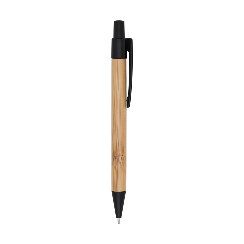 Caneta Bali de bambu preta