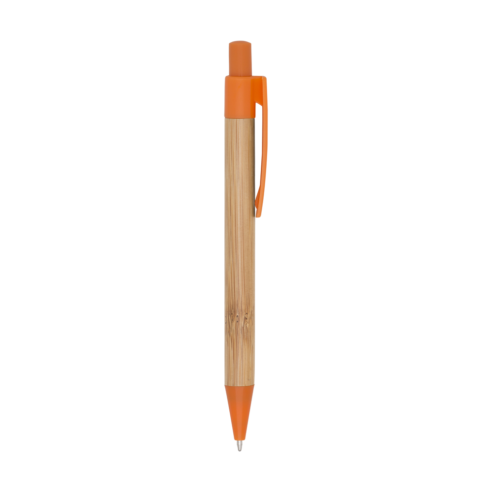 Caneta Bali de bambu laranja